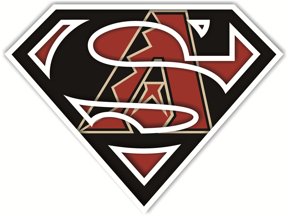Arizona Diamondbacks superman logos fabric transfer